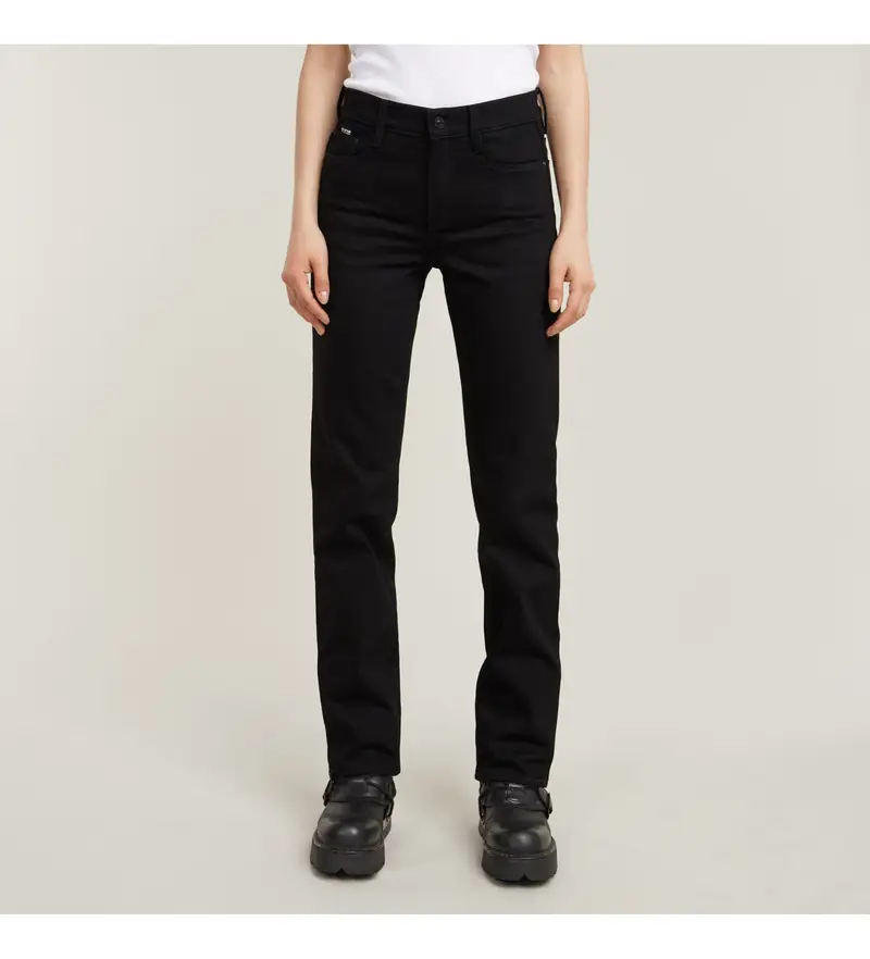 per donna. D23951-B479-A810 Strace Straight Wmn (25/30), Nero, Casual, Denim, Cotone biologico, Sostenibile Pelle