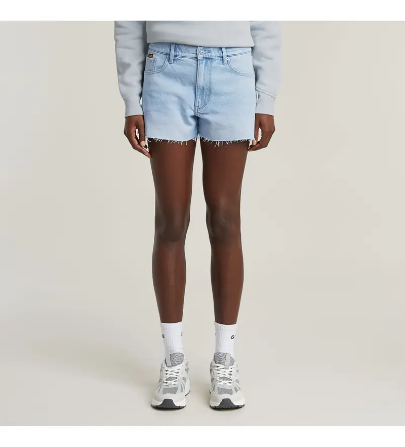 per donna D24376-D936-H112 Pantaloncini blu True Raw Edge (24), Casual, Denim, Cotone biologico, Sostenibile