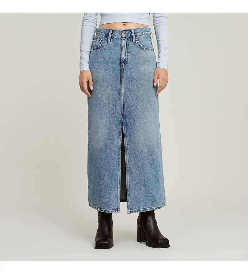 per donna D24385-D788-H089 Gonna blu Viktoria (24), Casual, Cotone, Denim