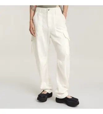 per donna D24598-D454-G377 Pantaloni bianchi morbidi per l esterno (25), Bianco, Casual, Cotone, Cotone biologico, Sostenibile