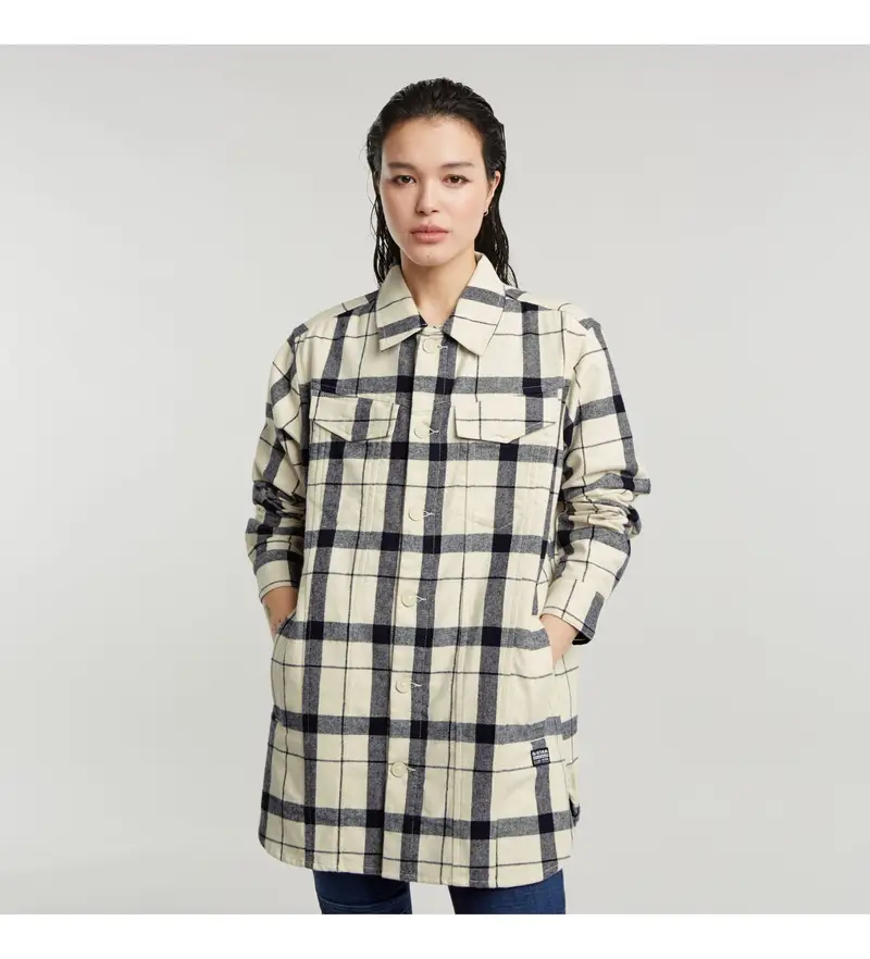 per donna D25222-D716-G790 Sovracamicia bianca da fidanzato (XXS), Bianco, Casual, Cotone, Manica lunga