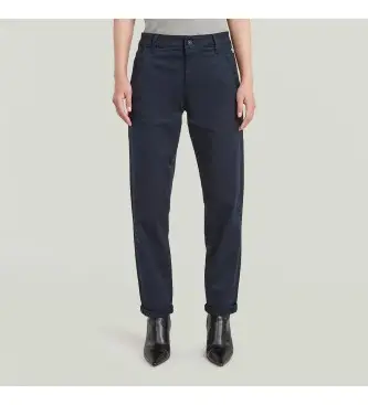 per donna D25257-C105-C742 Pantaloni chino blu navy modello boyfriend di Kate (23/30), Casual, Cotone biologico, Sostenibile
