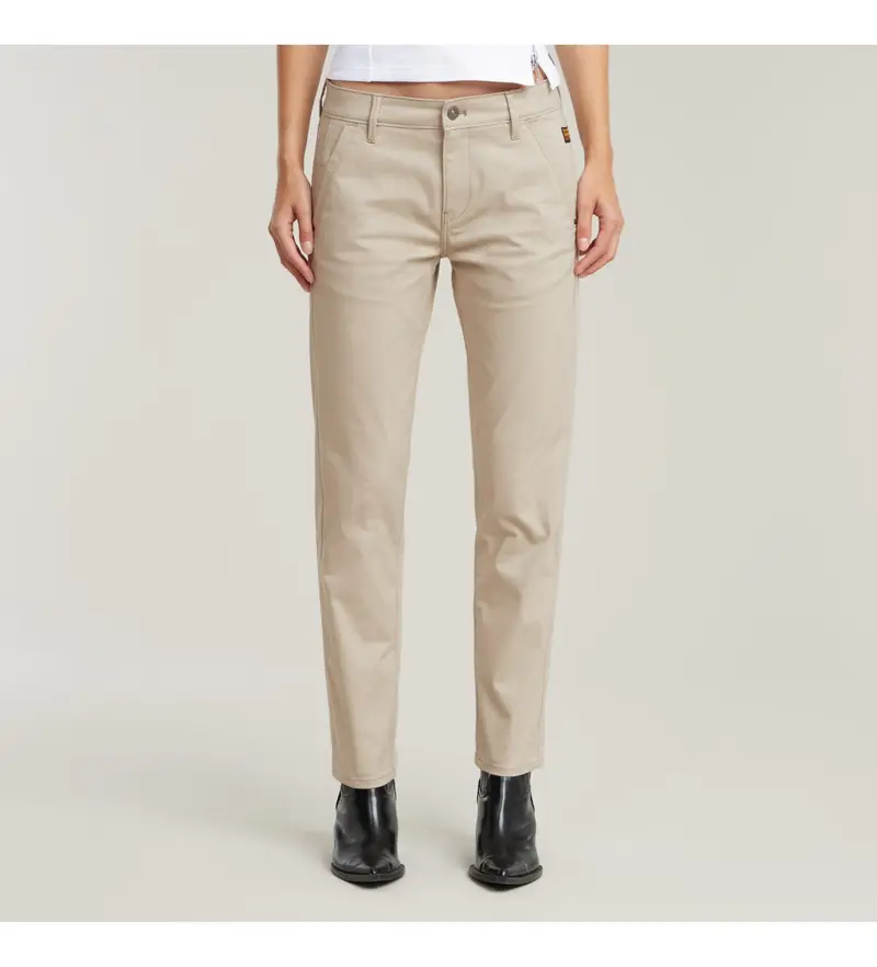 per donna D25257-D715-1214 Pantaloni chino beige modello boyfriend di Kate (23/30), Casual, Cotone