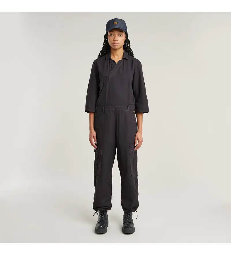 per donna D26008-D454-G476 Tuta avvolgente grigia (XL), Casual, Grigio, Manica 3/4, Cotone biologico, Sostenibile