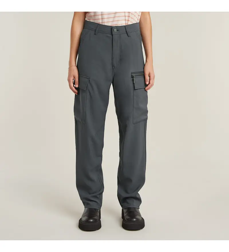 per donna D26153-D522-860 Pantaloni morbidi grigi da esterno (30/32), Casual, Grigio, Viscosa