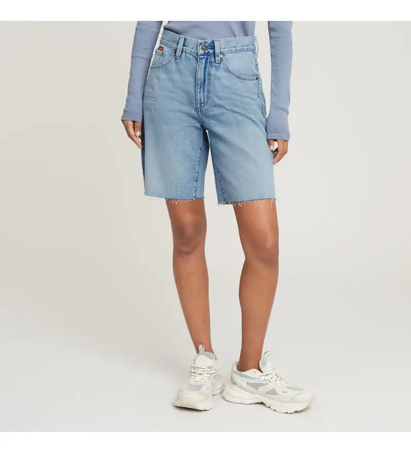 per donna D26268-D932-H110 Pantaloncini blu Viktoria (23), Casual, Denim, Cotone biologico, Sostenibile