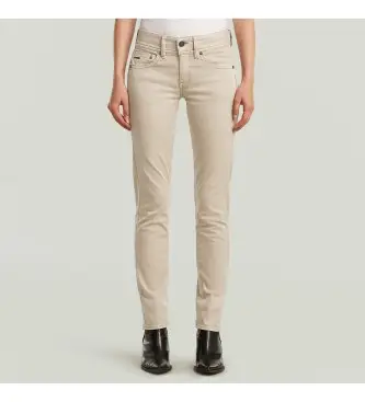 per donna D26366-C096-B564 Pantaloni chino beige Midge Slim Straight (31/32), Casual, Cotone Nero