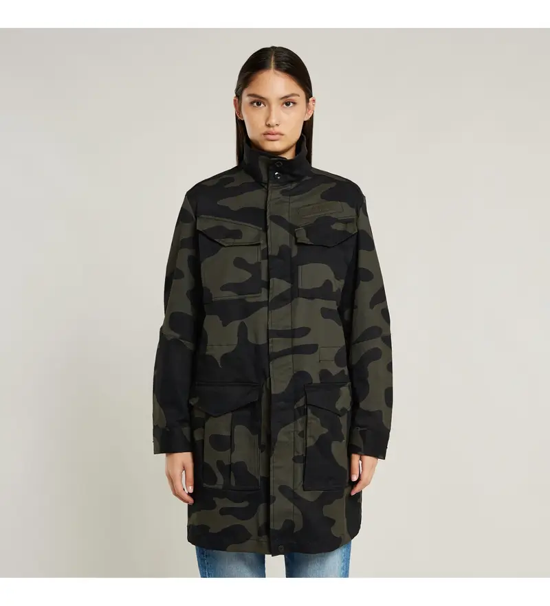 per donna D26499-8384-7063 Camicia mimetica Rovic (S), Casual, Mimetico, Cotone, Manica lunga