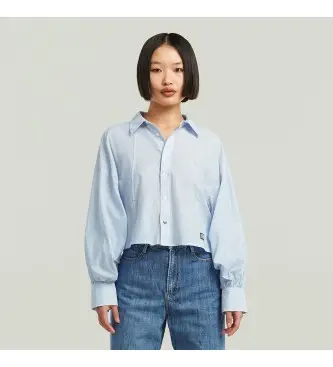 per donna D26579-D925-H065 Maglietta blu con palloncino macro (L), Casual, Cotone, Manica lunga