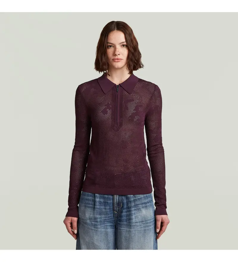 G-Star Polo Donna Bordeaux 4046269