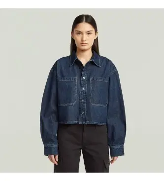 per donna D26851-E090-H494 Giacca Boxy 2 blu navy (XXL), Casual, Cotone