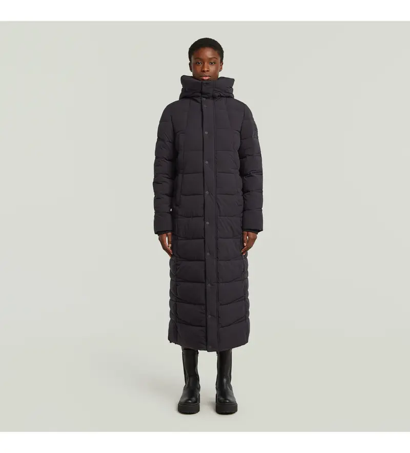 per donna D26963-D518-6484 Cappotto lungo imbottito nero Whistler (S), Casual, Cotone