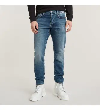 per uomo 51003-C052-A802 Jeans 3301 Regular Tapered blu (27/30), Casual, Cotone, Denim