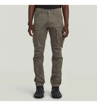 per uomo D02190-5126-1260 Pantaloni grigi affusolati Rovic 3D Regular (28/34), Casual, Grigio, Cotone