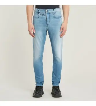 per uomo D05385-D441-H105 Jeans slim blu D-Staq 3D (35/32), Casual, Denim, Cotone biologico, Sostenibile