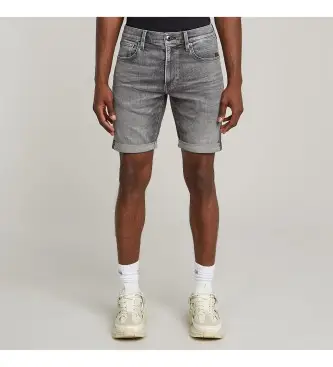 per uomo D10481-D535-H095 Pantaloncini 3301 Slim Denim Grigio (38), Casual, Cotone