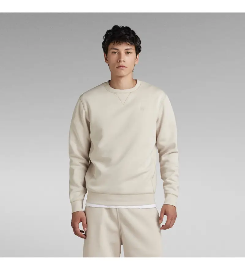 G-star Maglia uomo beige premium in cotone sostenibile