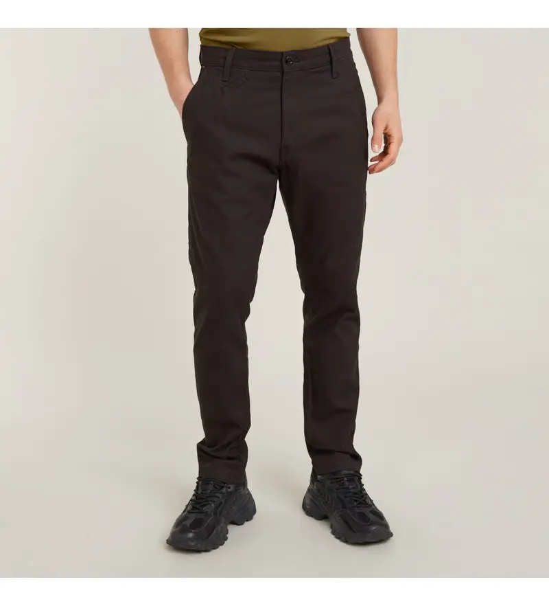 per uomo D21038-D305-6484 Pantaloni chino slim Bronson 2 0 neri (27/32), Nero, Casual, Cotone