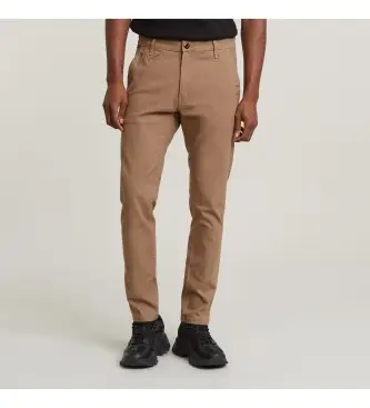 per uomo D21038-D305-B444 Pantaloni chino marroni slim Bronson 2 0 (30/32), Marrone, Casual, Cotone