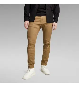 per uomo D21974-C105-B444 Pantaloni chino skinny 2 0 marroni (28/32), Marrone, Casual, Cotone