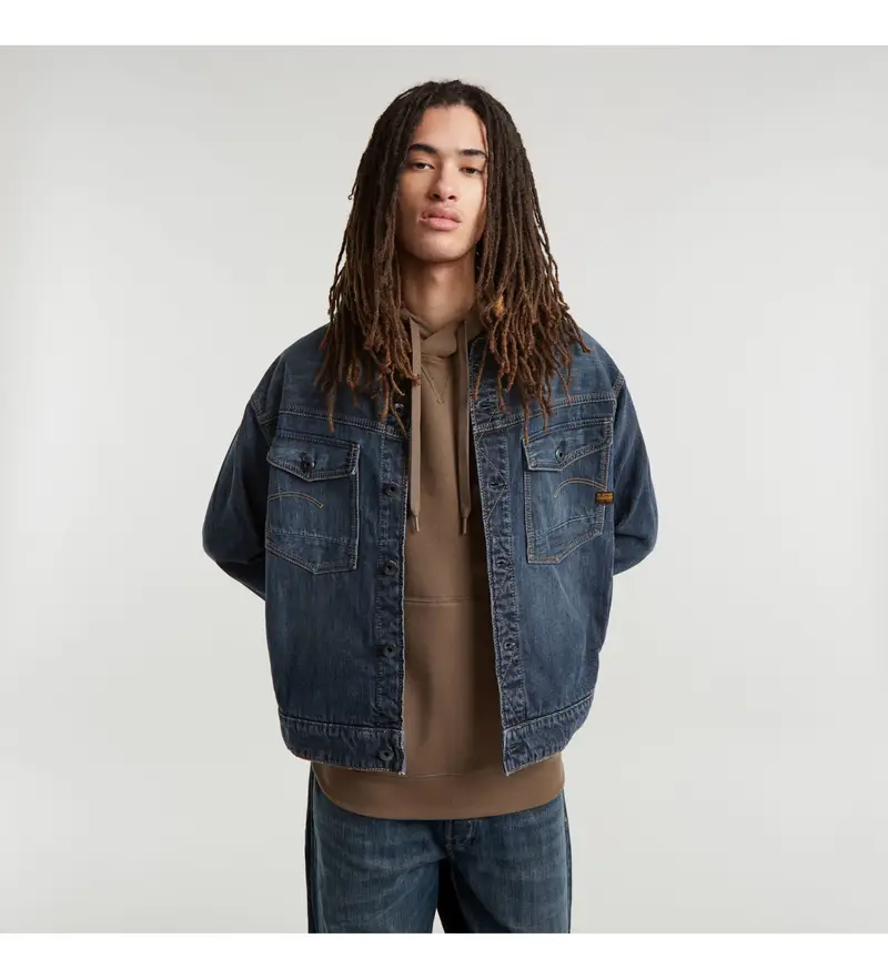 per uomo D23593-D762-G793 Giacca Dakota Blu (XXL), Casual, Cotone, Sostenibile