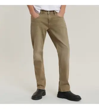 per uomo D23692-D552-G375 Mosa Jeans dritti marroni (32/34), Marrone, Casual, Cotone, Denim Pelle