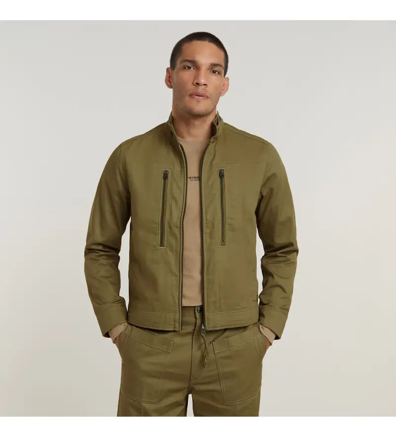 per uomo. D24288-C962-B212 Giacca leggera verde da ponte (L), Casual, Cotone