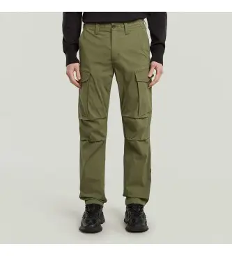 per uomo D24309-E070-B230 Pantaloni cargo regolari Core verdi (30/32), Casual, Verde, Cotone