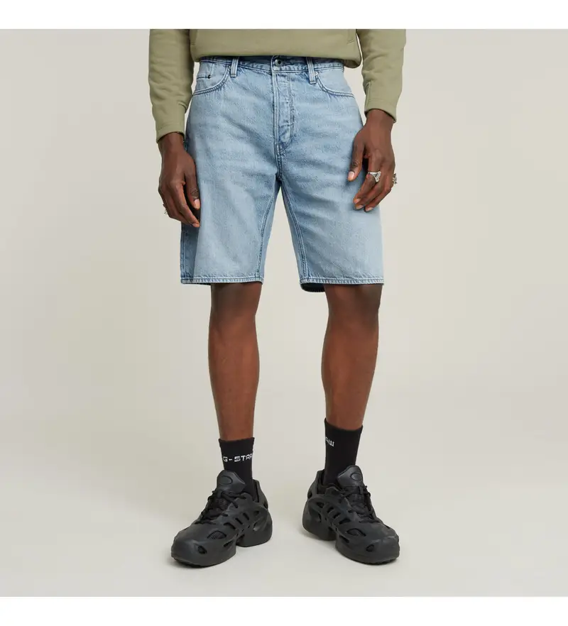 per uomo D24411-D536-G339 Pantaloncini Dakota Clean Edge blu (27), Casual, Denim, Cotone biologico, Sostenibile