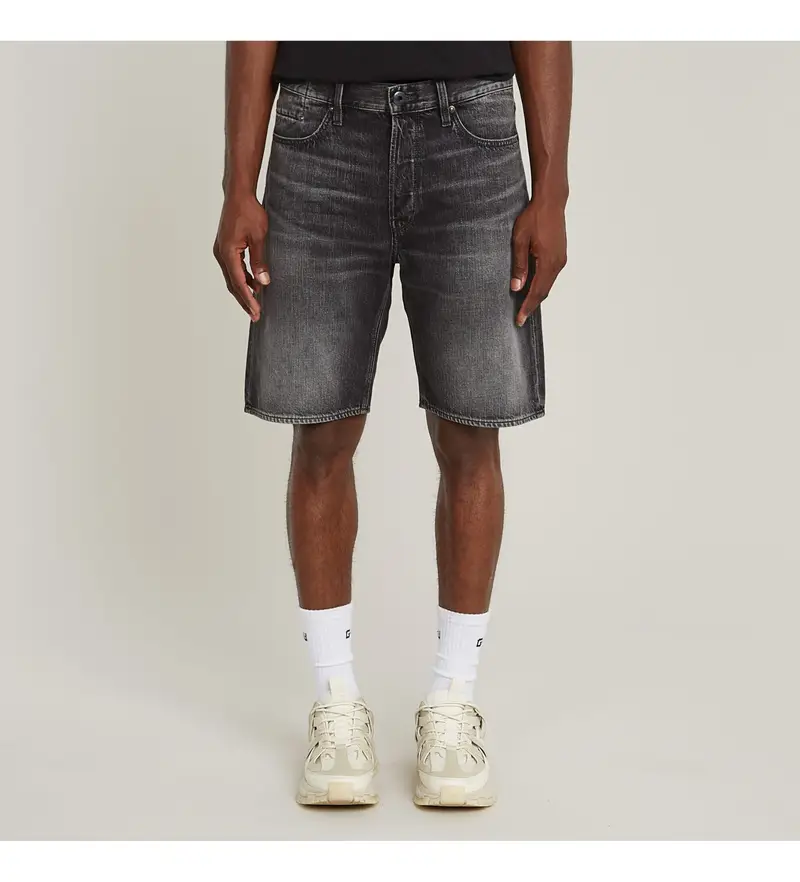 per uomo. D24411-D537-H147 Pantaloncini Dakota Clean Edge grigi (27), Casual, Grigio, Denim, Cotone biologico, Sostenibile Pelle