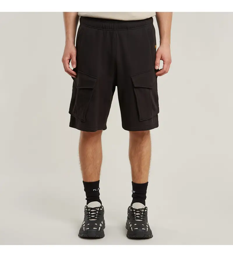 per uomo. D24452-D257-6484 Pantaloncini neri Rovic SW (S), Nero, Casual, Cotone