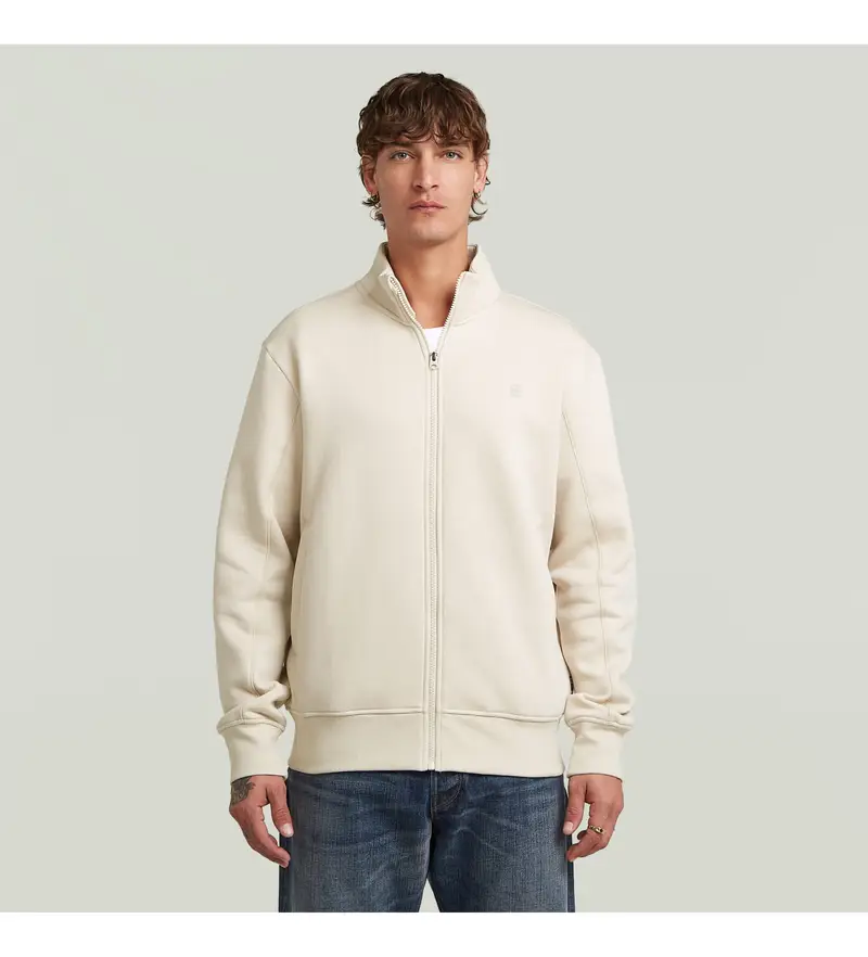 per uomo D24553-C235-1603 Giacca sportiva bianco sporco (S), Beige, Casual, Cotone, Sostenibile