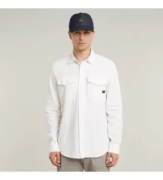 per uomo D24963-D454-C073 Camicia bianca Marine Slim (XS), Bianco, Casual, Manica lunga, Cotone biologico, Sostenibile