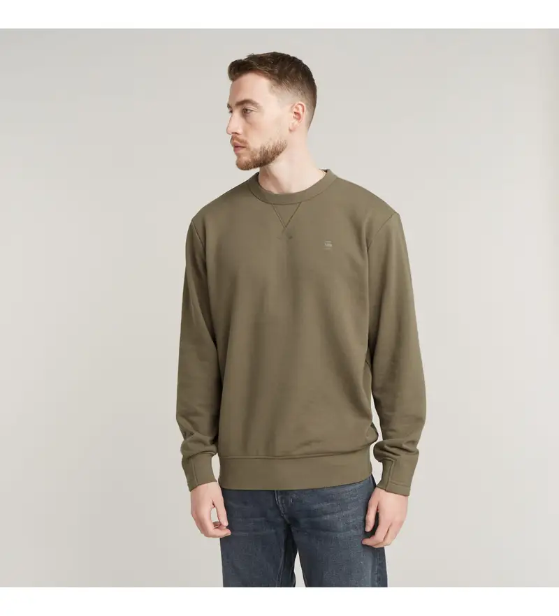 per uomo. D25121-D566-273 Maglione Nifous verde (S), Casual, Cotone biologico, Sostenibile