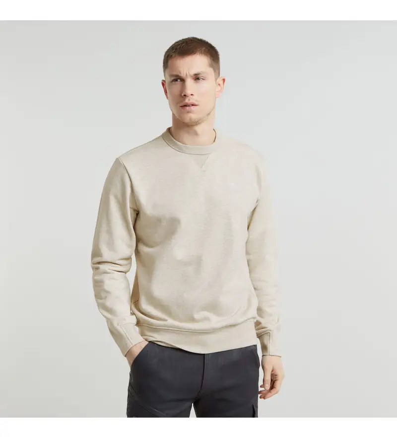 per uomo D25121-D566-6030 Felpa beige Nifous (XS), Casual, Cotone biologico, Sostenibile