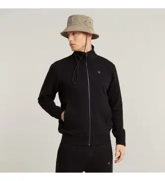 per uomo D25122-D566-6484 Felpa con zip Nifous nera (XS), Nero, Casual, Cotone biologico, Sostenibile