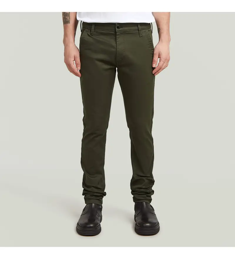 per uomo. D25179-C105-995 Pantaloni Skinny Chino 3.0 verdi (26/30), Casual, Verde, Cotone biologico, Sostenibile