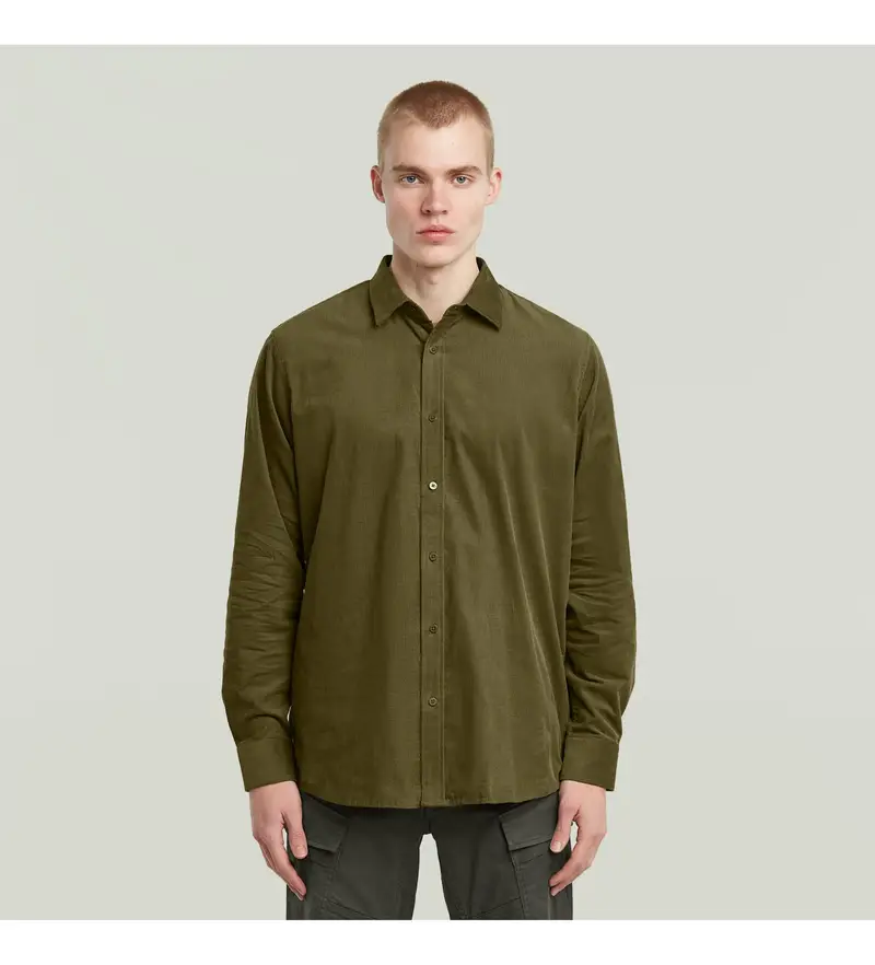 per uomo. D25196-D751-C744 Maglietta verde pulita e normale (S), Casual, Cotone, Manica lunga