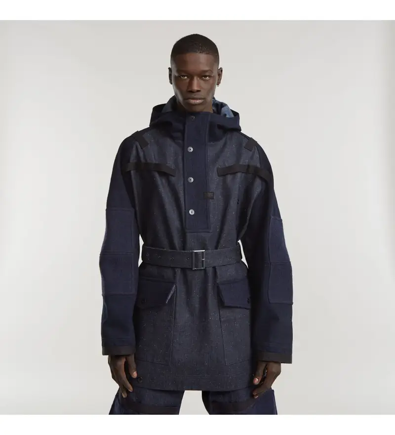 G-star Giacca Maxi Rak blu scuro uomo in cotone