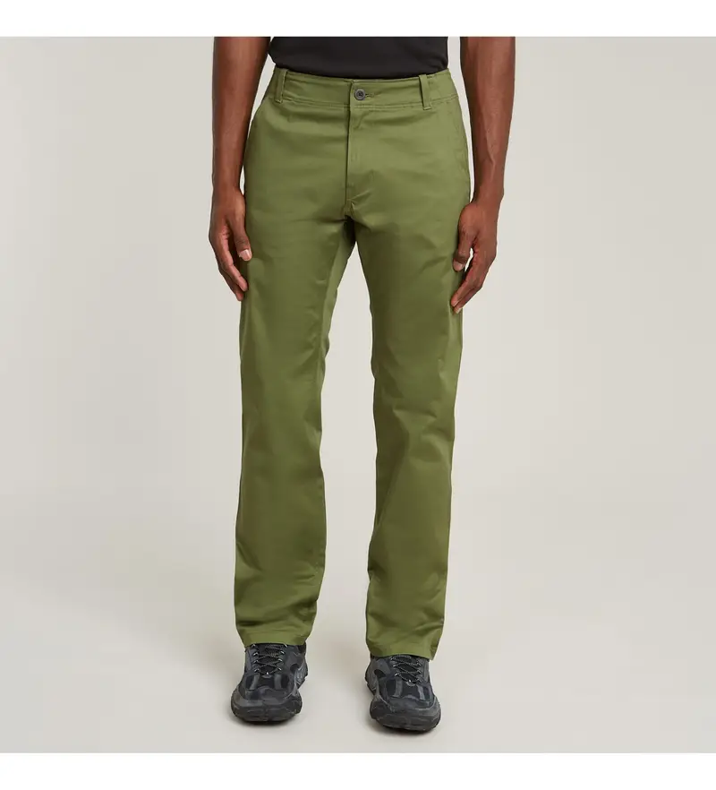 per uomo D25547-5126-724 Pantaloni chino verde Mosa (34/32), Casual, Cotone biologico, Sostenibile