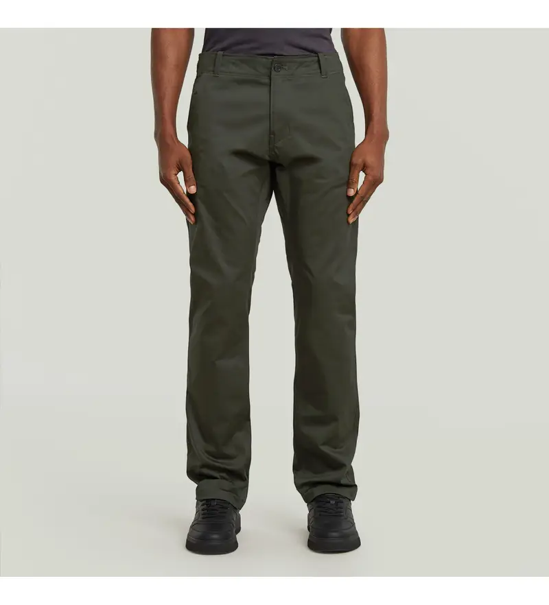 per uomo. D25547-5126-995 Pantaloni chino dritti Mosa verdi (26/30), Casual, Verde, Cotone