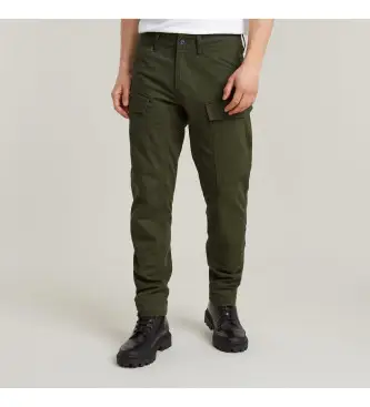 per uomo D25831-D846-6059 Pantaloni cargo affusolati regolari verdi (27/32), Casual, Verde, Cotone