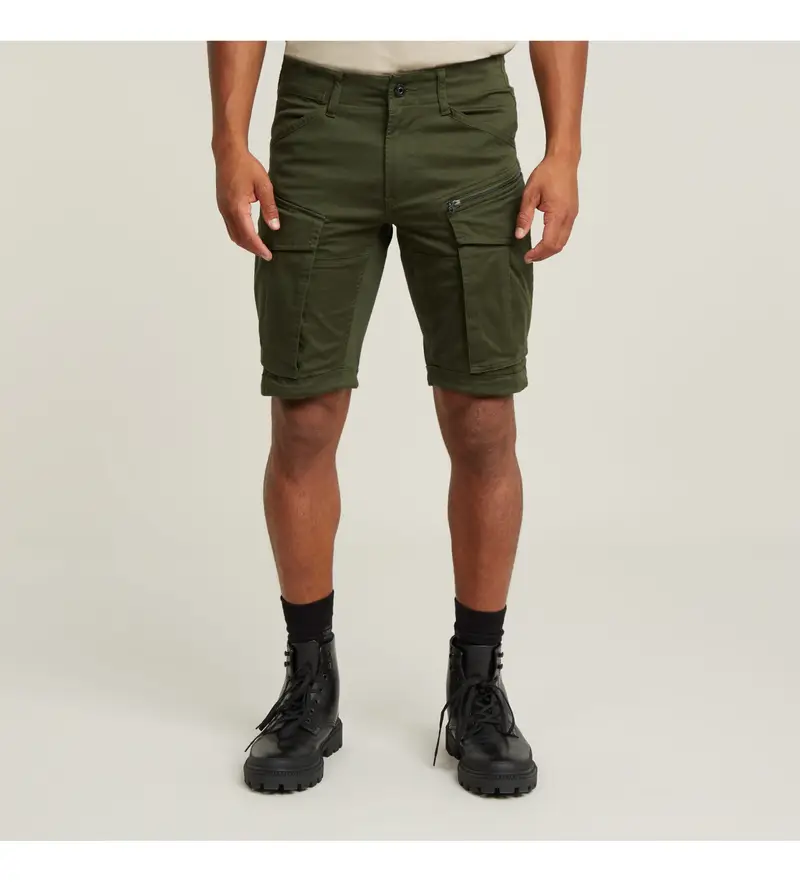 per uomo D26214-5126-6059 Pantaloncini Rovic Zip Verdi (29), Casual, Verde, Cotone biologico, Sostenibile