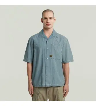 per uomo D26252-D953-H167 Maglietta sportiva blu rilassata (S), Casual, Manica corta, Cotone biologico, Sostenibile