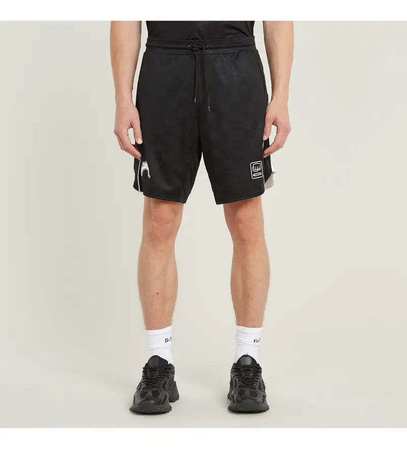 per uomo. D26253-D957-6484 Pantaloncini da calcio neri (S), Nero, Casual, Sportivo, Multisport, Polister riciclato, Sostenibile