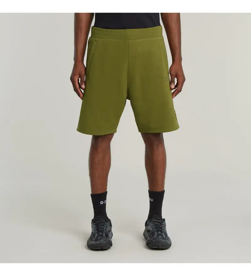 per uomo. D26281-D566-G985 Pantaloncini in pile verde Nifous (M), Casual, Cotone biologico, Sostenibile