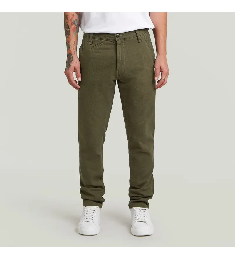 per uomo. D26336-E069-C793 Pantaloni chino slim Bronson 3.0 verdi (28/30), Casual, Verde, Cotone, Sostenibile
