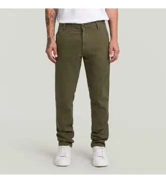 per uomo D26336-E069-C793 Pantaloni chino slim Bronson 3 0 verdi (31/32), Casual, Verde, Cotone, Sostenibile
