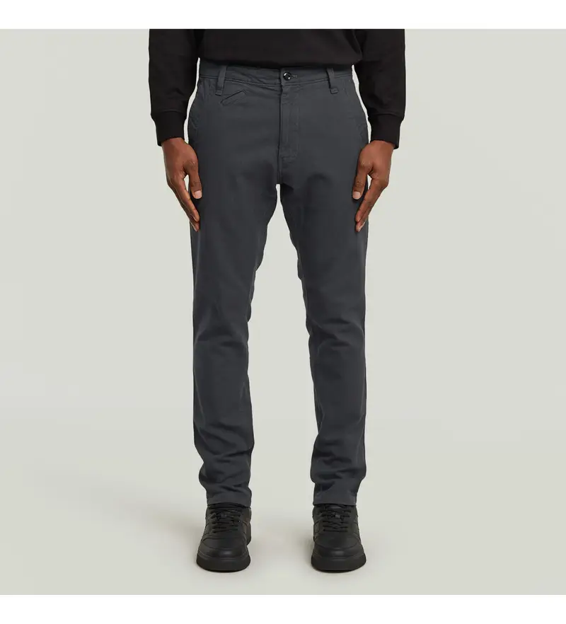 per uomo D26336-E069-H405 Pantaloni chino slim Bronson 3 0 blu navy (28/30), Casual, Cotone, Sostenibile