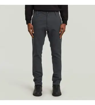 per uomo D26336-E069-H405 Pantaloni chino slim Bronson 3 0 blu navy (29/34), Casual, Cotone, Sostenibile